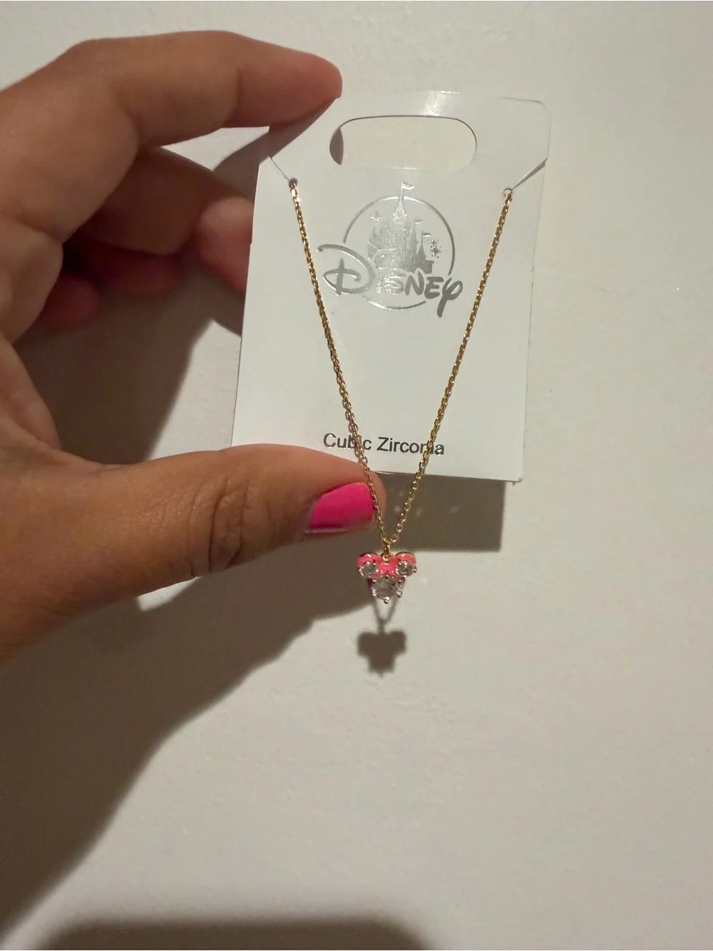 Disney Pink and Gold Necklace